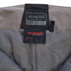 Pantalón impermeable unisex talla 48 Mammut