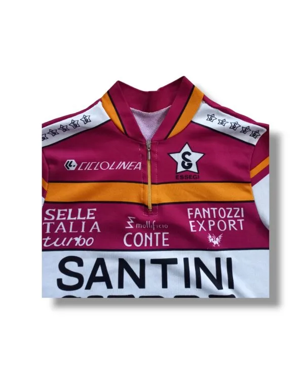 Tricota ciclismo unisex talla S Santini - Imagen 3
