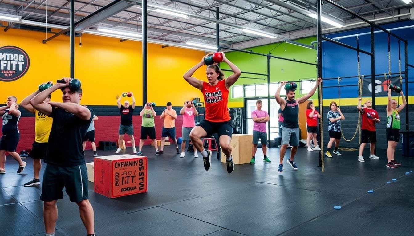 CrossFit para principiantes entrenando