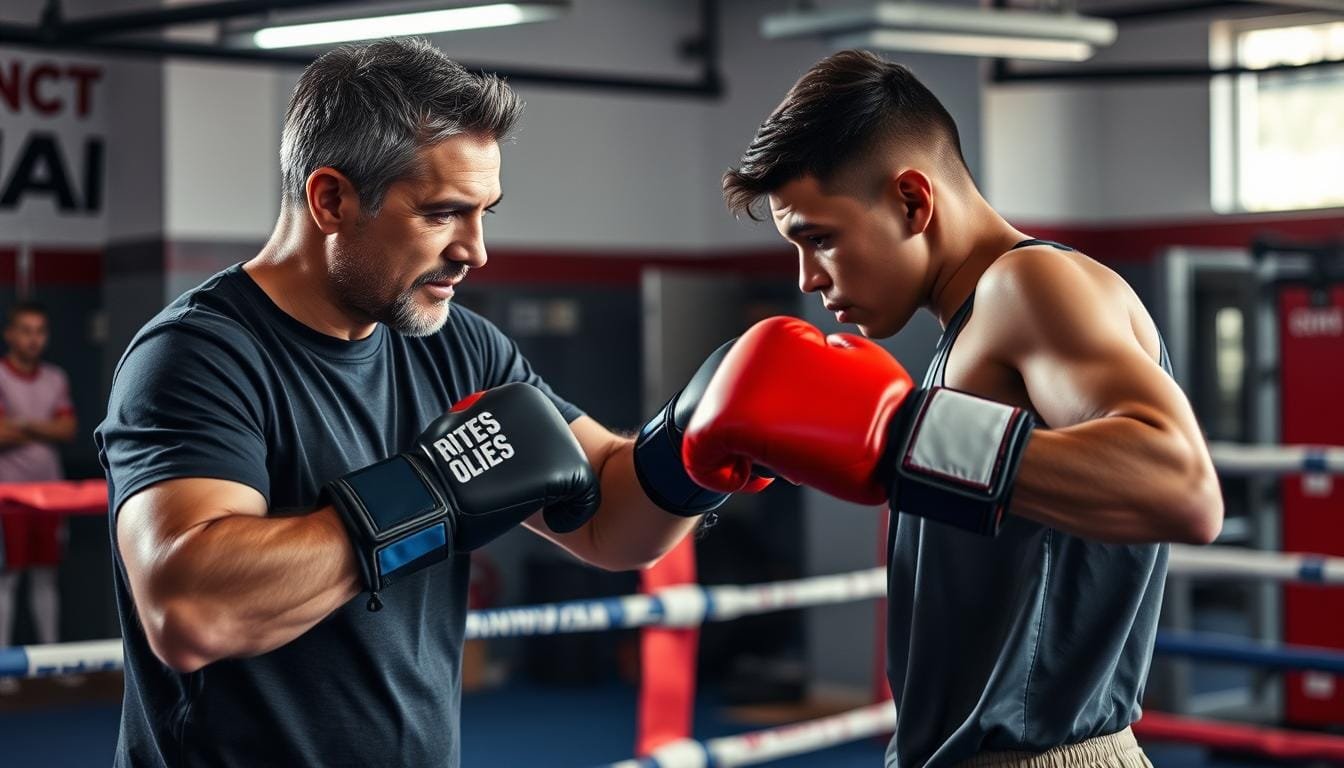 Entrenador de boxeo coaching