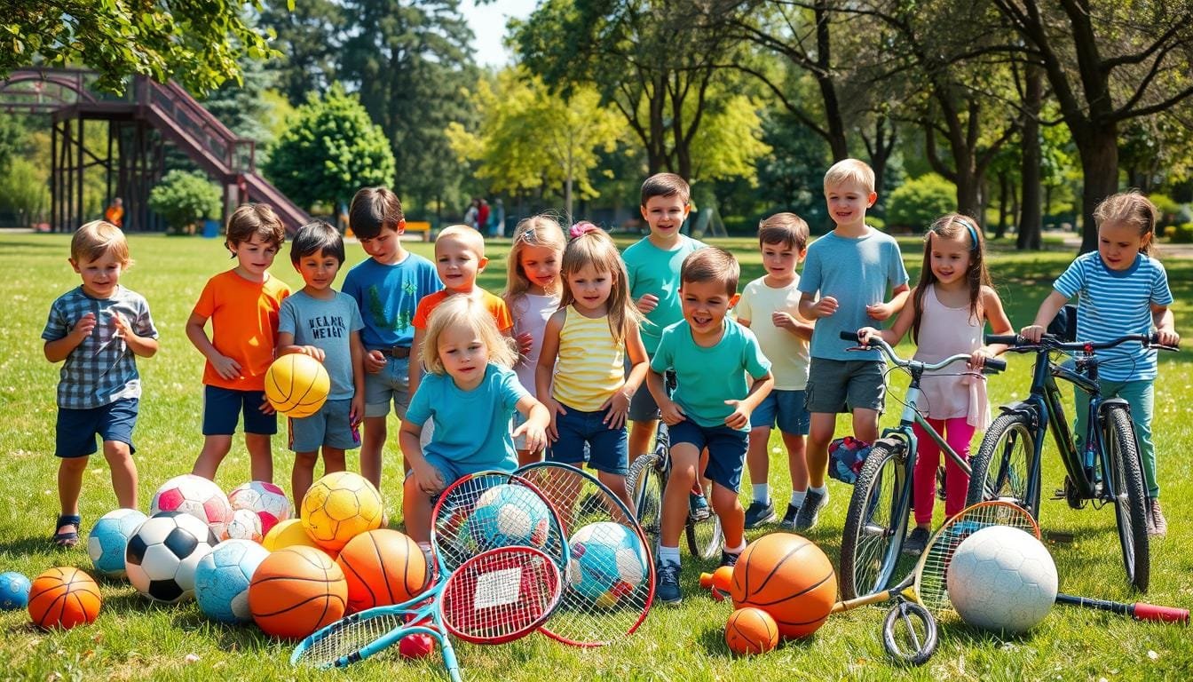 Niños eligiendo deportes