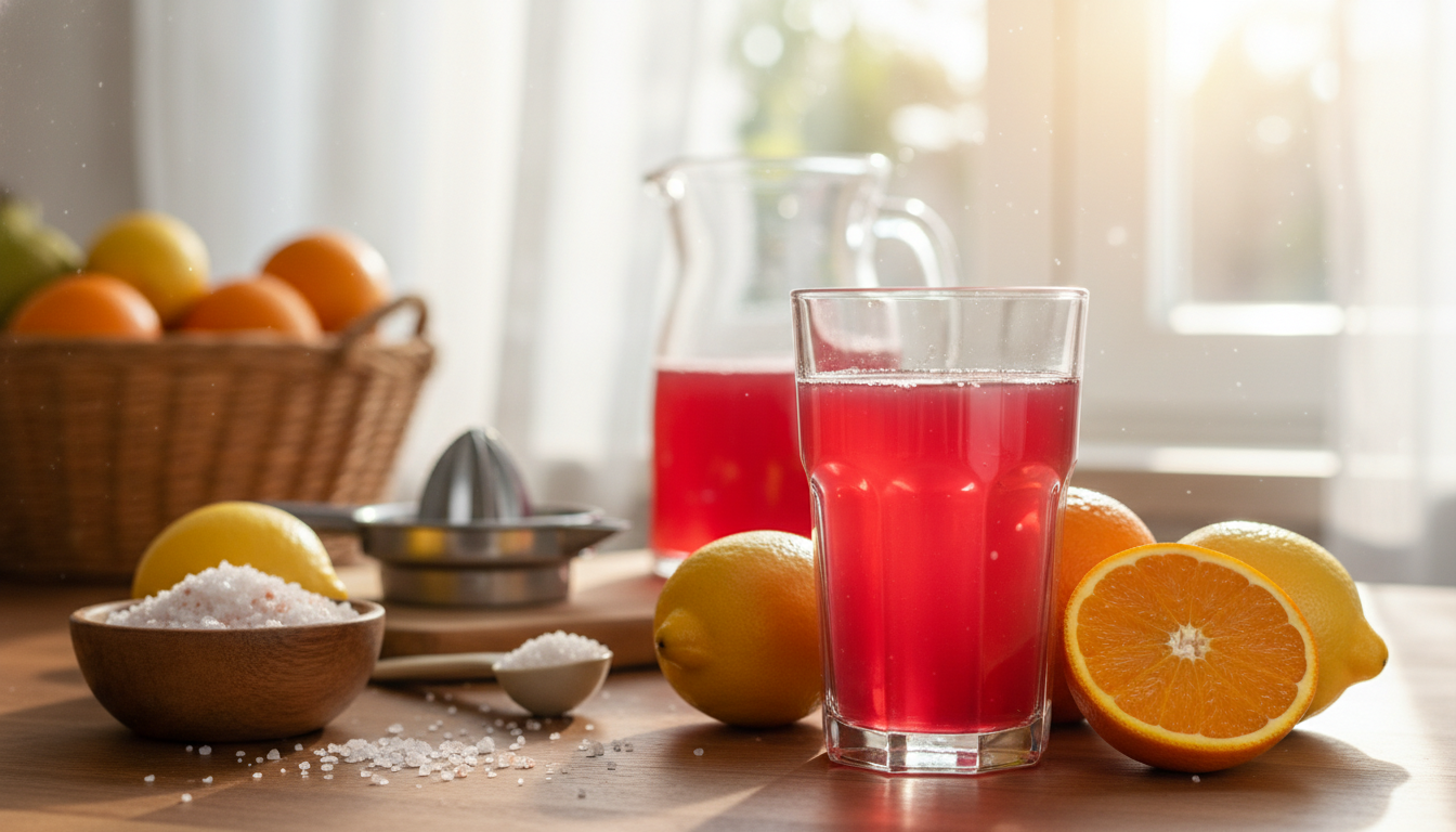 Bebida isotónica casera