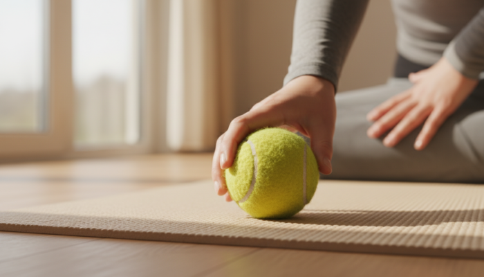 Masaje con pelota de tenis
