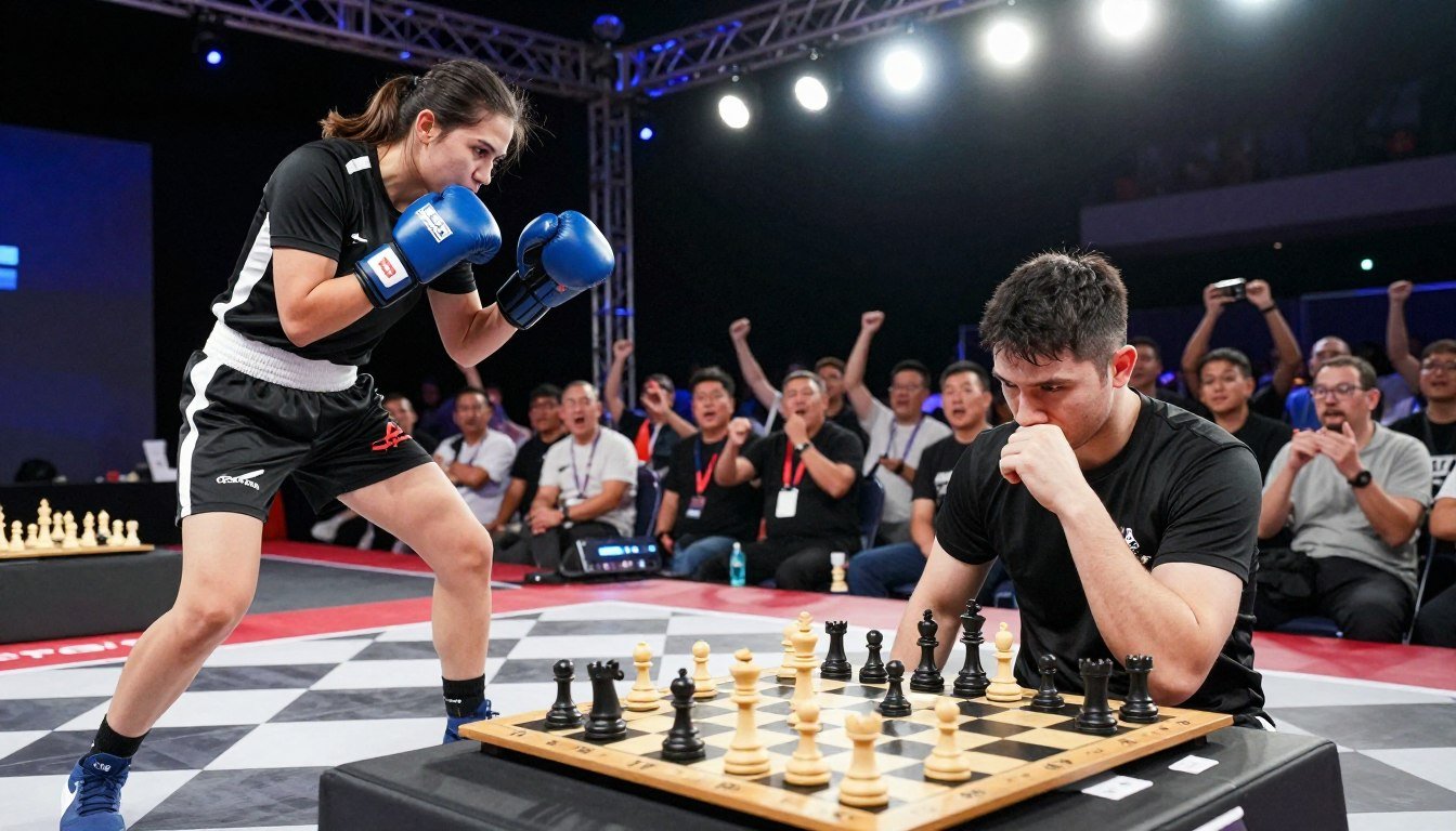 Ajedrez boxeo deporte