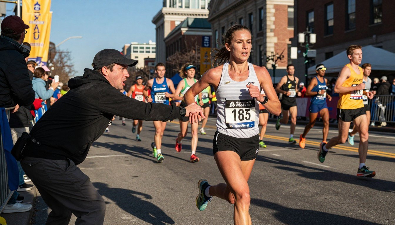 La primera mujer en correr la Maratón de Boston esquivando a un organizador que quiso sacarla a la fuerza. 1 Kathrine Switzer Maratón Boston