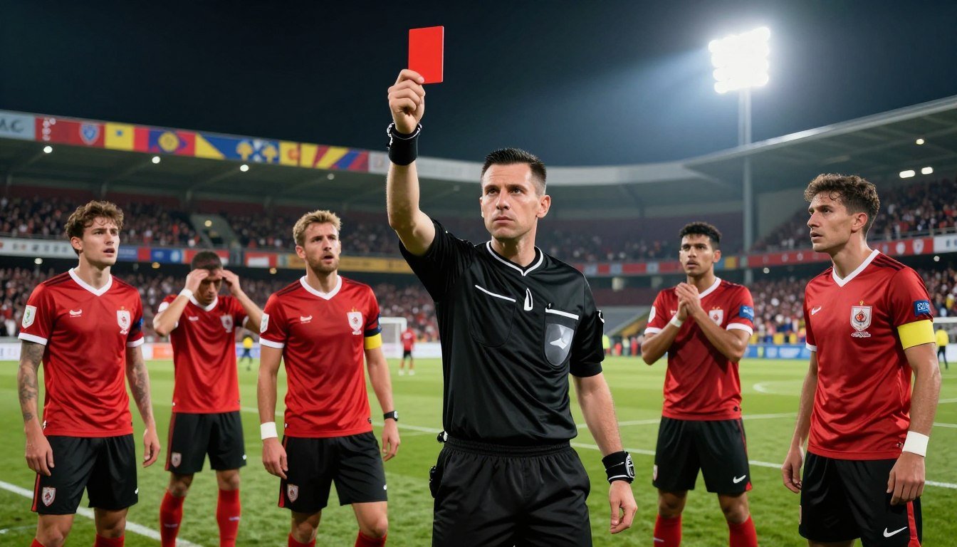 Tarjeta roja fútbol origen