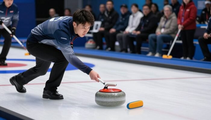 Deporte curling escobas
