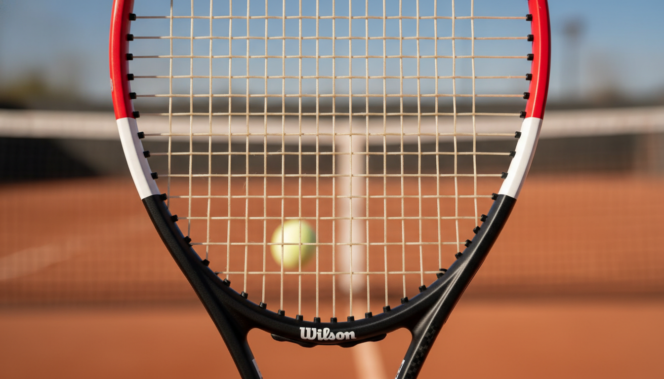 Federer encordado raqueta