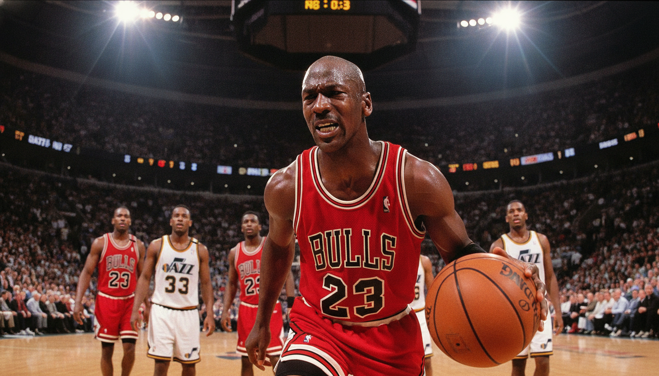 "The Flu Game": La conspiración de la pizza envenenada detrás del partido más heroico de Michael Jordan. 1 Michael Jordan The Flu Game