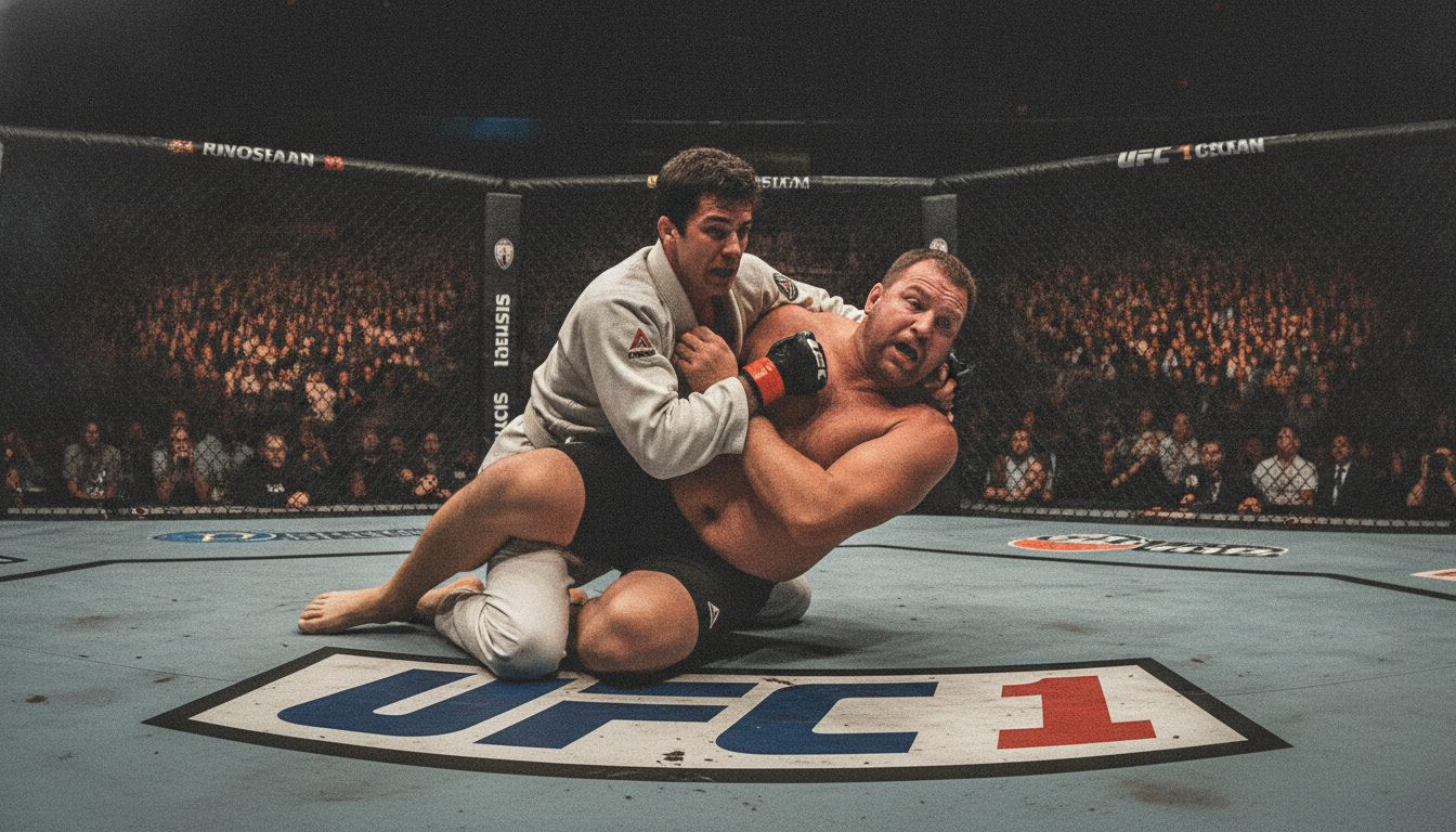El arte de estrangular gigantes: Cómo un pequeño brasileño demostró en el UFC 1 que la técnica siempre vence a la fuerza bruta. 1 Jiu Jitsu brasileño UFC 1