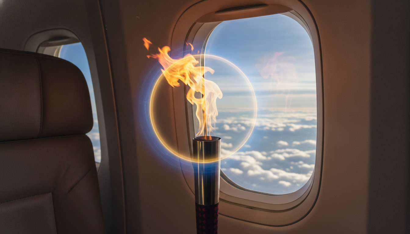 Fuego incombustible: Cómo la organización de las Olimpiadas viaja en avión con la llama olímpica sin que se apague. 1 Llama olímpica viaje