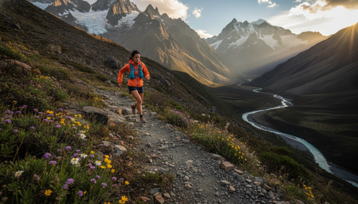 Trail running Andes Chile