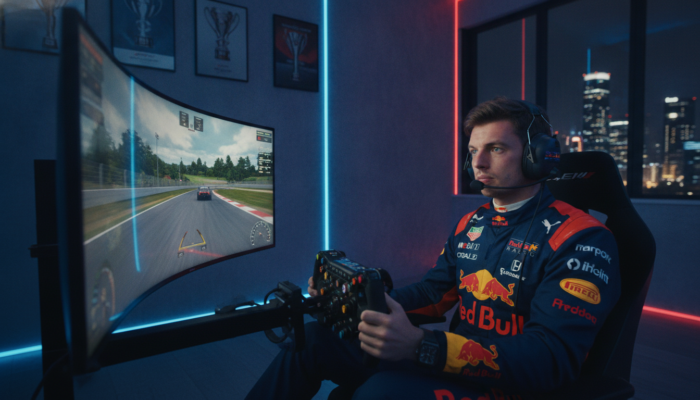 Verstappen simulador entrenamiento