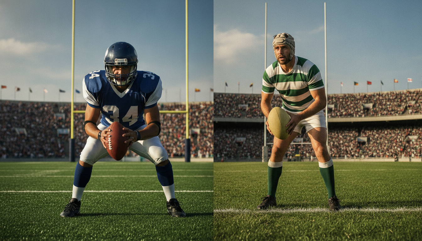 Escudos y hombreras: Las brutales diferencias técnicas y físicas entre el fútbol americano y el rugby tradicional. 1 Fútbol americano vs Rugby diferencias