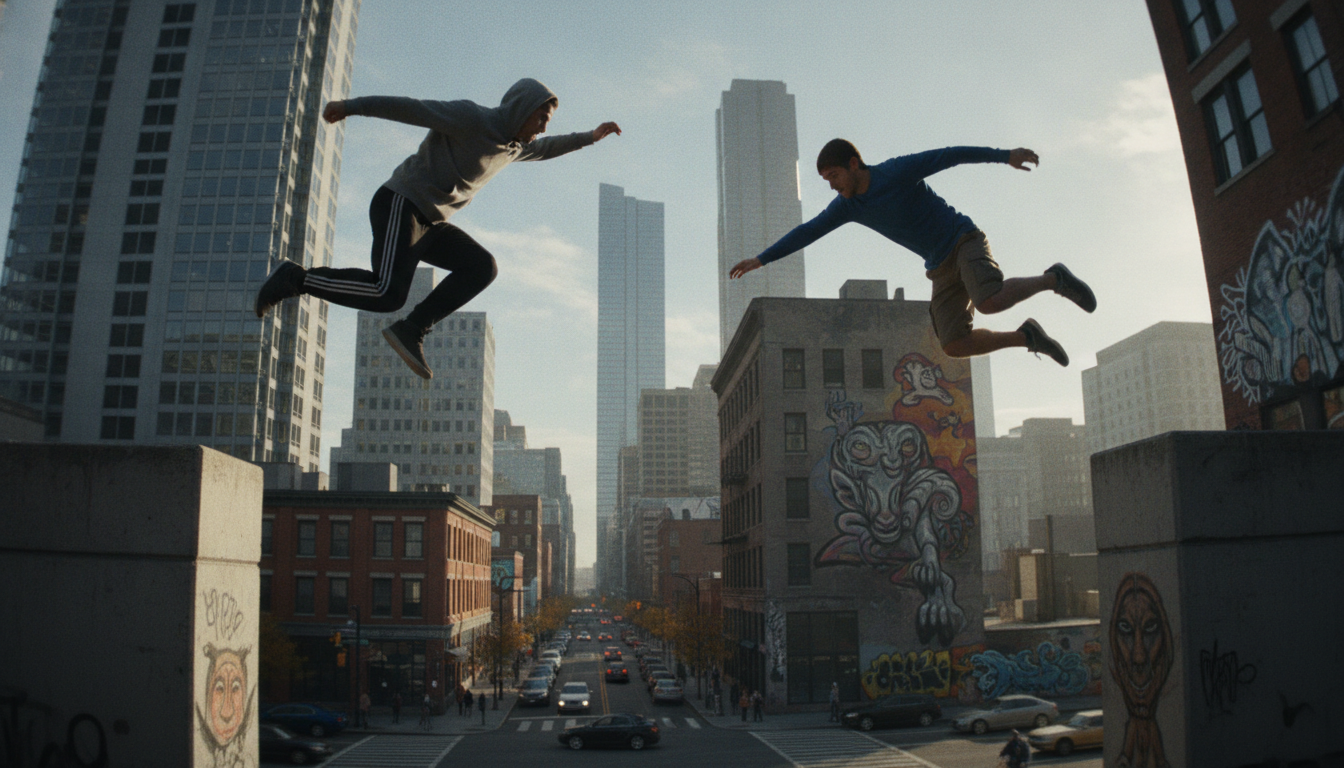 Escapar del peligro: La verdadera filosofía de origen militar detrás de saltar edificios y muros en el Parkour urbano. 1 Parkour filosofía movimiento